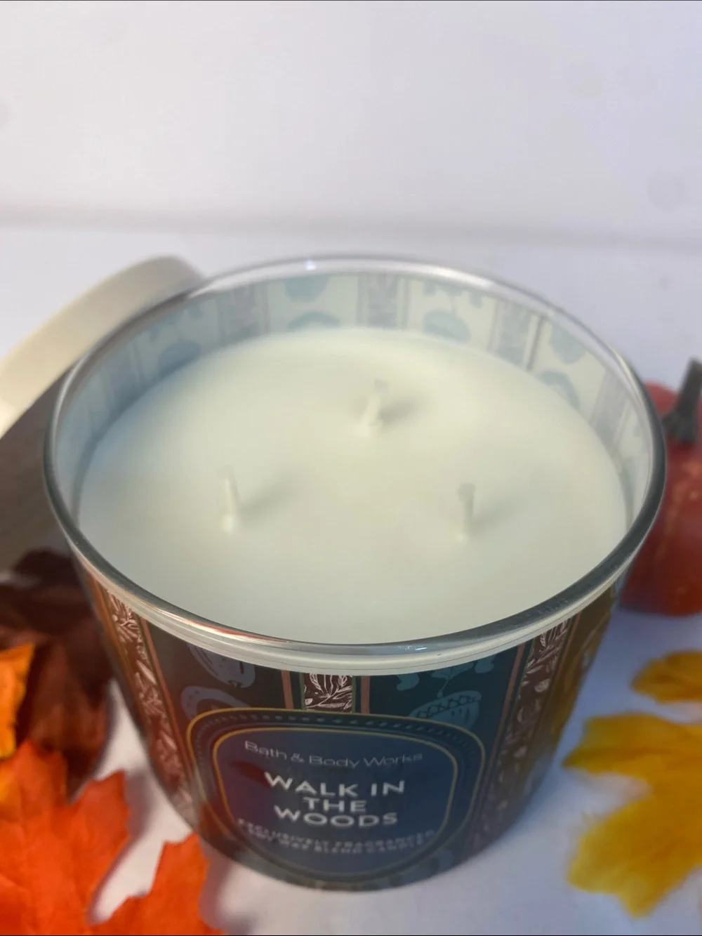 “Walk in the Woods” New 3 Wick Bath & Body Works Fall Autumn Candle